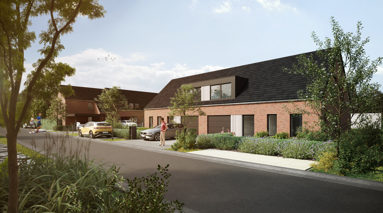 2 half-open nieuwbouwwoningen te Madonna