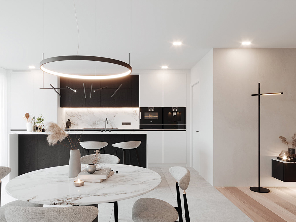 Moderne, strakke en luxueus afgewerkte BEN-woning op 350 m² met  vergezicht.