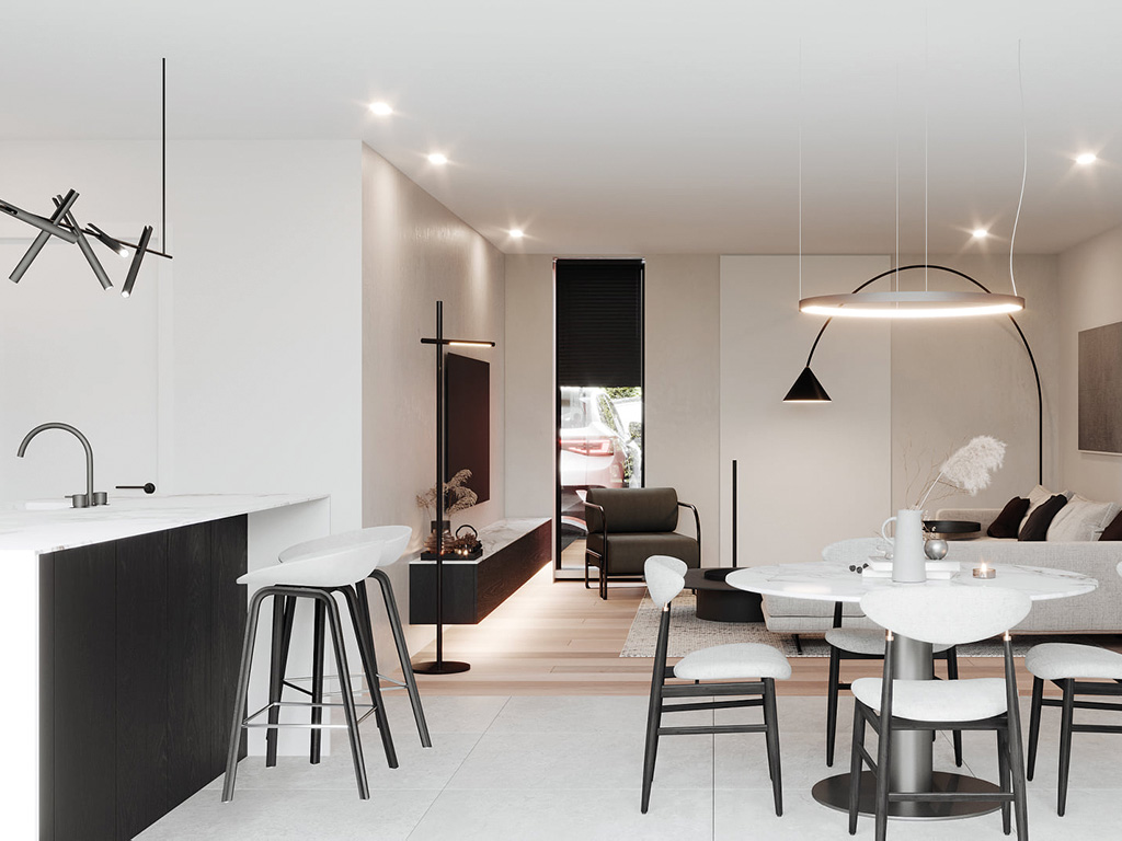 Moderne, strakke en luxueus afgewerkte BEN-woning op 350 m² met  vergezicht.